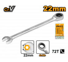 Комбинированный трещоточный ключ INGCO INDUSTRIAL 22 мм HCSPAR221