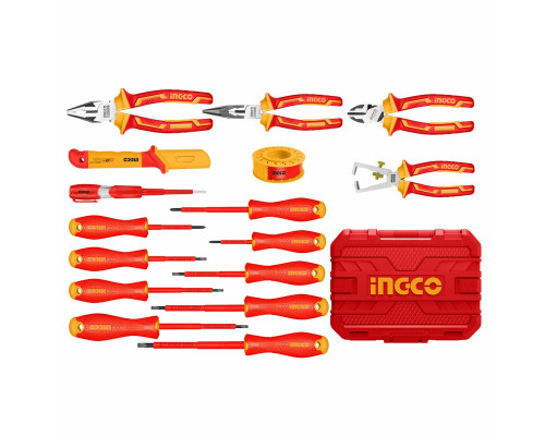 Набор изолированных инструментов 16 шт. 1000В INGCO INDUSTRIAL HKITH1601