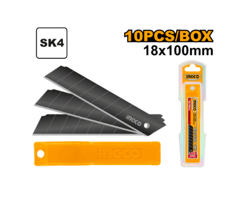 Лезвия сегментные INGCO INDUSTRIAL 18х100 мм HKNCB181 Лезвия сегментные INGCO INDUSTRIAL 18х100 мм HKNCB181