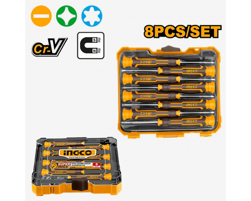 Набор прецизионных отверток INGCO INDUSTRIAL 8 шт. HKSD0818 Набор прецизионных отверток INGCO INDUSTRIAL 8 шт. HKSD0818