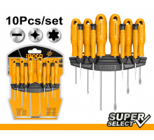Набор отверток 10 шт. INGCO SUPER SELECT HKSD1058