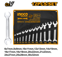 Набор двусторонних рожковых ключей INGCO INDUSTRIAL 6-32 мм 12 шт. HKSPA2142