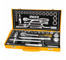 Набор торцевых головок 1/2" с трещоткой INGCO INDUSTRIAL HKTS0243