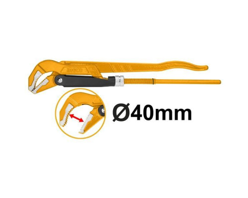 Ключ трубный рычажный INGCO 1"х40 мм 45° HPW04013 Ключ трубный рычажный INGCO 1"х40 мм 45° HPW04013