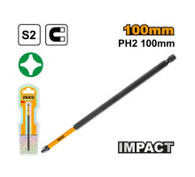 Ударная бита INGCO SUPER INDUSTRIAL S2, PH2x100мм, 1шт. SDBIM71PH2100