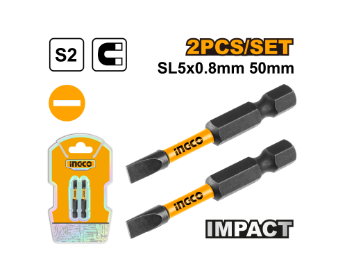 Набор ударных бит IMPACT INGCO INDUSTRIAL SL5х50 SDBIM71SL550 Набор ударных бит IMPACT INGCO INDUSTRIAL SL5х50 SDBIM71SL550