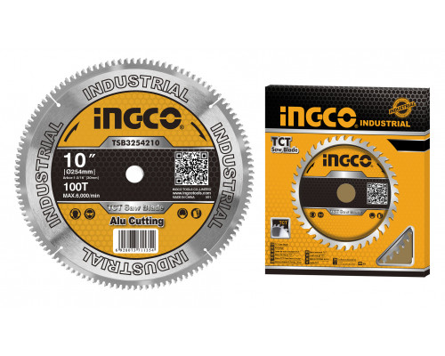 Диск пильный TCT 254х30 мм 100Т INGCO INDUSTRIAL TSB3254210