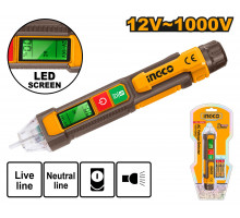 Отвертка индикаторная бесконтактная INGCO 1000 В VD210003