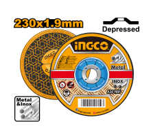 Круг отрезной по металлу INGCO 230х1.9х22.2 мм, выпуклый MCD192302
