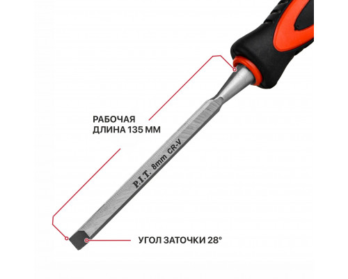 Набор стамесок по дереву плоские P.I.T. 4 шт CONTROL HSET02-0004 Набор стамесок по дереву плоские P.I.T. 4 шт CONTROL HSET02-0004