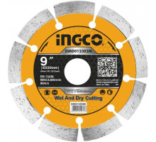 Диск алмазный сегментный 230х7.5х3х22 мм INGCO DMD012302M
