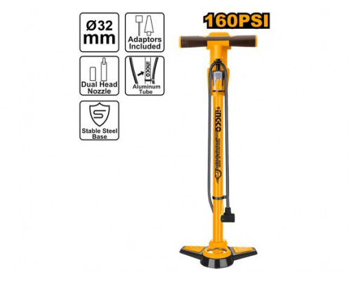 Насос ручной для подкачки шин INGCO 32 мм, 160 PSI MPP3201
