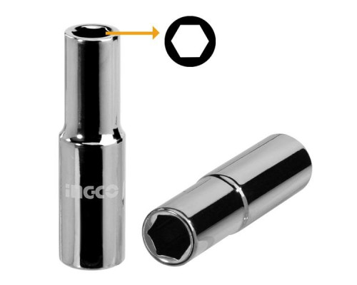 Головка торцевая шестигранная удлиненная (8 мм; 1/2") INGCO HHAST12083L Головка торцевая шестигранная удлиненная (8 мм; 1/2") INGCO HHAST12083L