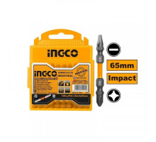 Набор ударных бит IMPACT РН2+SL6.0 10 шт. INGCO INDUSTRIAL SDBIM21HL133