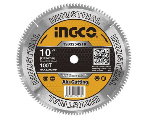 Диск пильный TCT 254х30 мм 100Т INGCO INDUSTRIAL TSB3254210 Диск пильный TCT 254х30 мм 100Т INGCO INDUSTRIAL TSB3254210