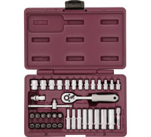 Набор инструмента THORVIK 1/4"DR, 38 предметов TS038 (UTS0038)
