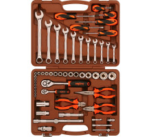 Набор универсального инструмента OMBRA 1/4", 1/2"DR (55 предметов) OMT55S