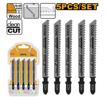 Полотна по дереву для электролобзика 5 шт INGCO JBT1101B
