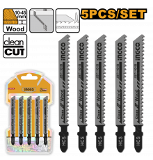 Полотна по дереву для электролобзика 5 шт INGCO JBT1101B