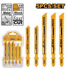 Набор пильных полотен для лобзика INGCO 5 шт AKJ0051