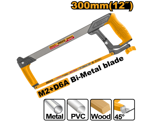 Ножовка по металлу INGCO INDUSTRIAL 300 мм HHF3008