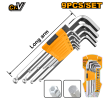 Набор шестигранников с шаром HEX Long INGCO INDUSTRIAL 1,5-10 мм HHK12091