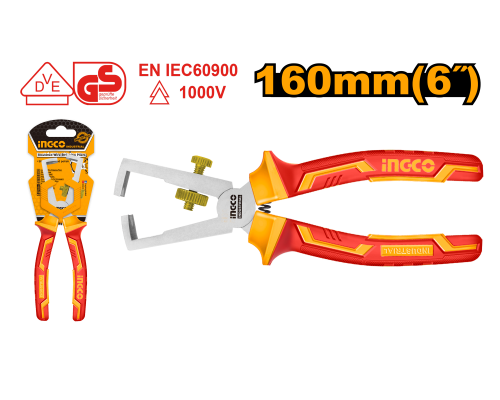 Стриппер для снятия изоляции диэлектрический INGCO INDUSTRIAL 160 мм HIWSP28160