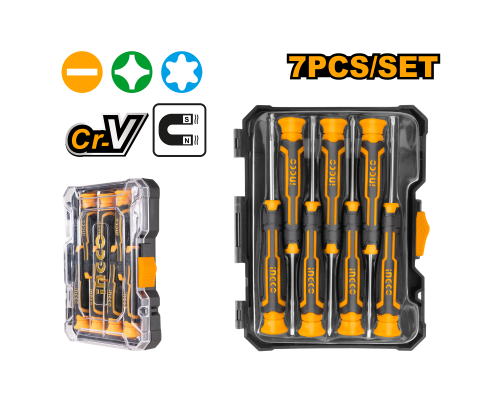 Набор прецизионных отверток INGCO INDUSTRIAL 7 шт. HKSD0718
