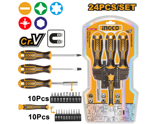 Набор отверток с битами INGCO 24 шт. HKSDB02482