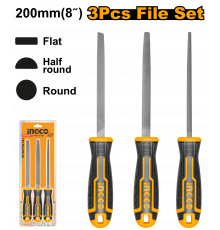 Набор напильников INGCO INDUSTRIAL 200 мм 3 шт. HKTFS1308