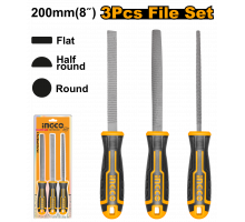 Набор рашпилей INGCO INDUSTRIAL 200 мм 3 шт. HKTFW0308