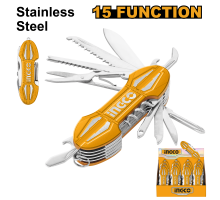 Нож складной многофункциональный (мультитул) INGCO 15 в 1 HMFK8158