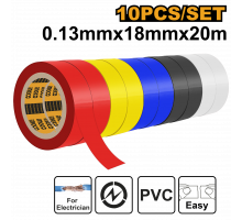 Изолента цветная ПВХ INGCO HPET1013