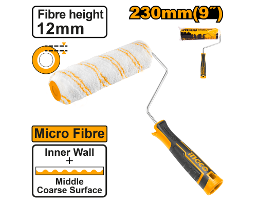 Валик малярный INGCO INDUSTRIAL 12x230 мм HRHT042301D