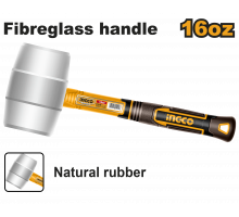 Киянка резиновая белая INGCO INDUSTRIAL 450 г HRUH8916