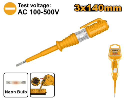 Индикаторная отвертка INGCO HSDT1408