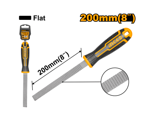Рашпиль плоский INGCO INDUSTRIAL 200 мм HWFF088