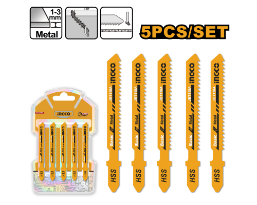Набор полотен для лобзика по металлу INGCO JBT118A