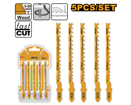 Набор полотен для лобзика по дереву INGCO JBT244D