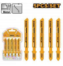 Набор полотен для лобзика по металлу INGCO JSBT118B