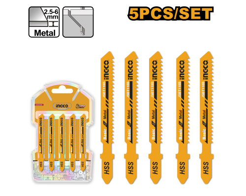 Набор полотен для лобзика по металлу INGCO JSBT118B