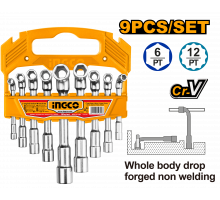 Набор Г-образных торцевых ключей INGCO INDUSTRIAL 7-19 мм 9 шт. LASWT0901