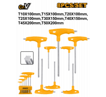 Набор Т-образных шестигранников TORX INGCO INDUSTRIAL Т10-Т50 HHKT80838
