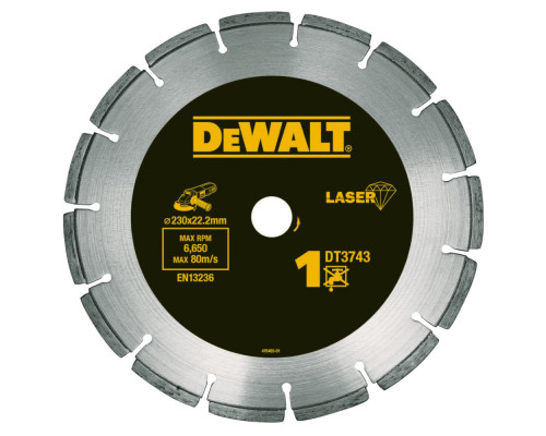 Алмазный круг Dewalt DT 3743, универсальный 230 x 22.2 мм