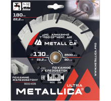 Диск алмазный турбо-сегментный METALLICA Ultra 180x22,2 мм по ж/бетону 900406