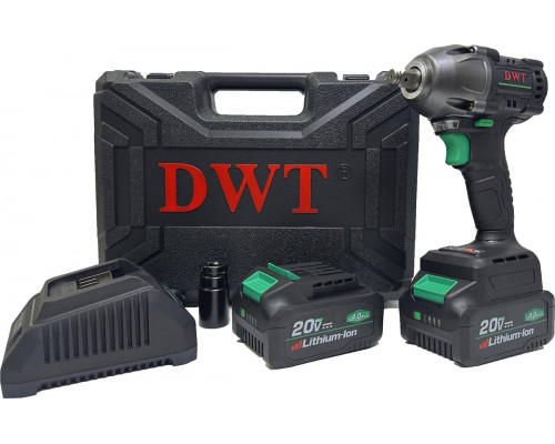 Бесщеточный аккумуляторный ударный гайковерт DWT ABWP-20 HDN-4C2 BMC Бесщеточный аккумуляторный ударный гайковерт DWT ABWP-20 HDN-4C2 BMC