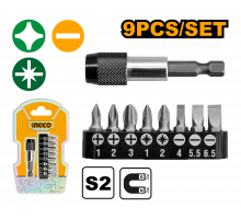 Набор бит с держателем INGCO 9 шт AKSD0071