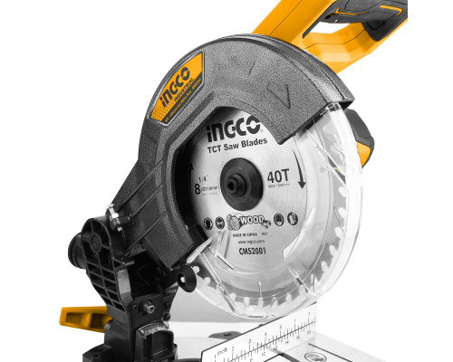 Аккумуляторная торцовочная пила INGCO INDUSTRIAL 20 В 210 мм CMS2001 Аккумуляторная торцовочная пила INGCO INDUSTRIAL 20 В 210 мм CMS2001
