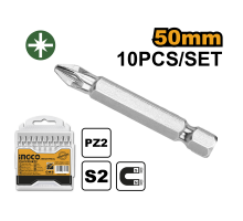 Набор бит для шуруповерта INGCO INDUSTRIAL PZ2х50 мм 10 шт SDB11PZ223