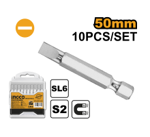 Набор бит для шуруповерта INGCO INDUSTRIAL SL6х50 мм 10 шт SDB11SL423